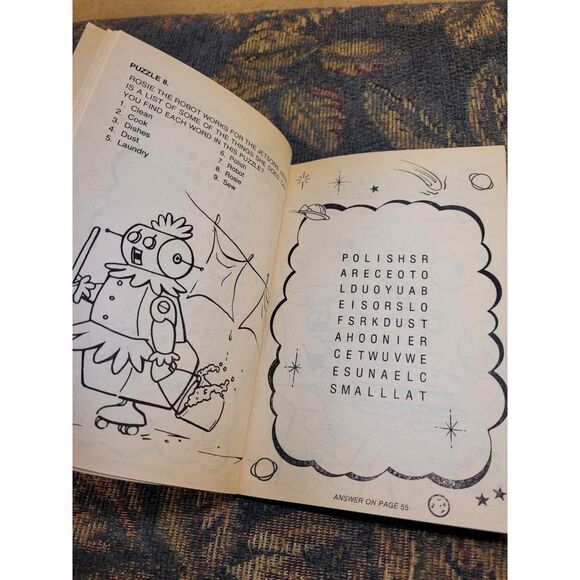 Vintage Hanna Barbara's Jetsons Word Search - Picture 3 of 5